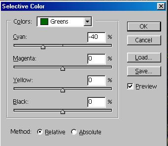 Selective Color Correction