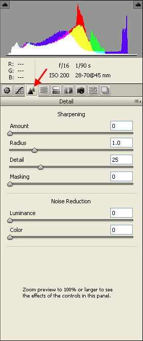 Photoshop (Full Version) Detail Tab