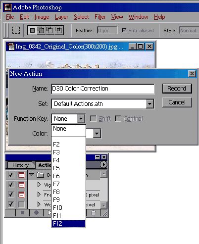 Selecting a hot key
